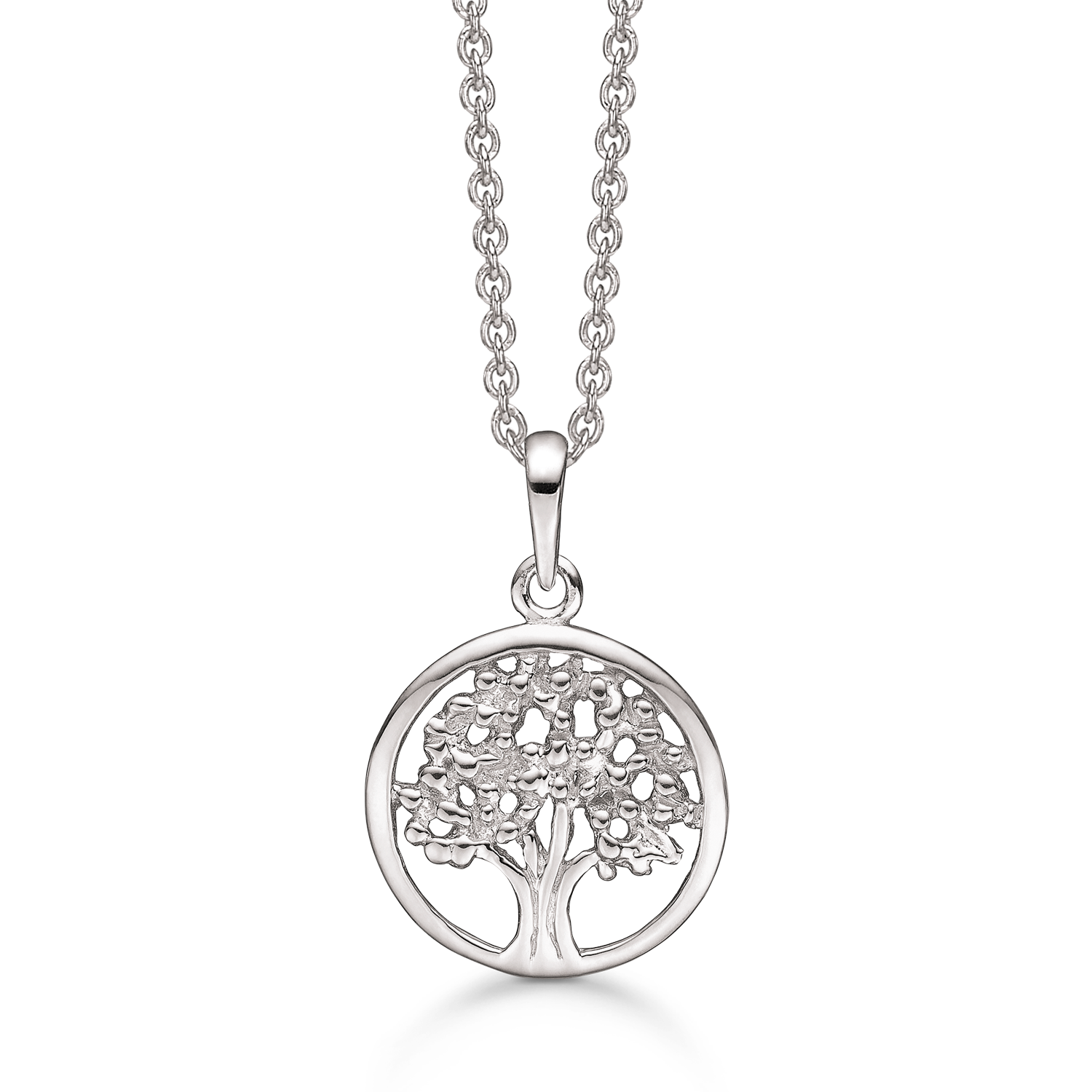 Støvring Design sølv halskæde med Livets træ