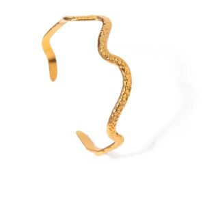 Armring vandfast forgyldt stål 163009