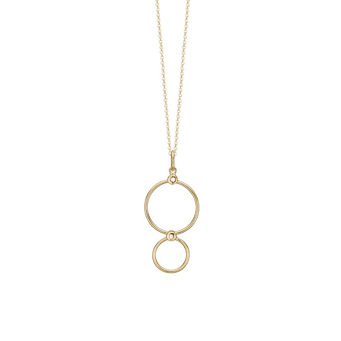 Aagaard Halskæde med 8 kt. vedhæng 1680-G8-34-45