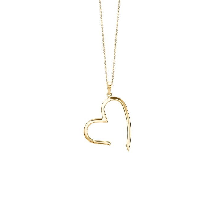 Aagaard Halskæde m 8 kt. vedhæng 1680-G8-56-45