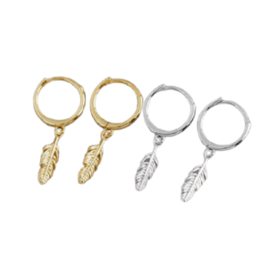 Donnatella - øreringe i sølv eller forgyldt