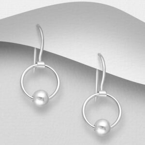 Donnatella øreringe sølv 192095