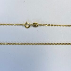 Donnatella Halskæde 45cm. i forgyldt sølv 192109