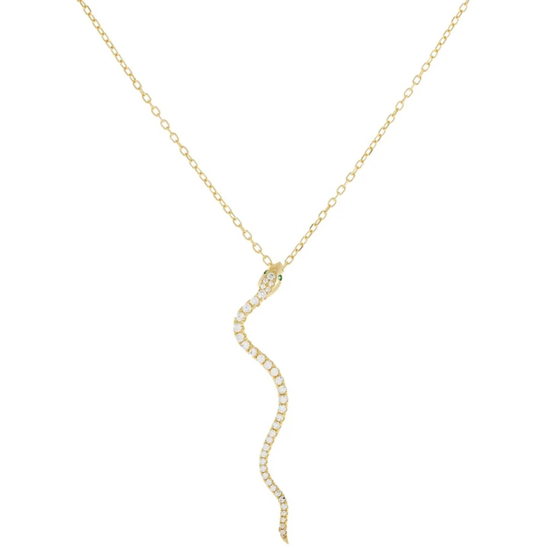 Donnatella - Halskæde "Boa" forgyldt sølv