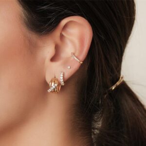 Donnatella - Ear Cuff i forgyldt