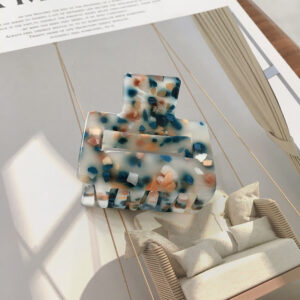 Hårklemme - blå mønster