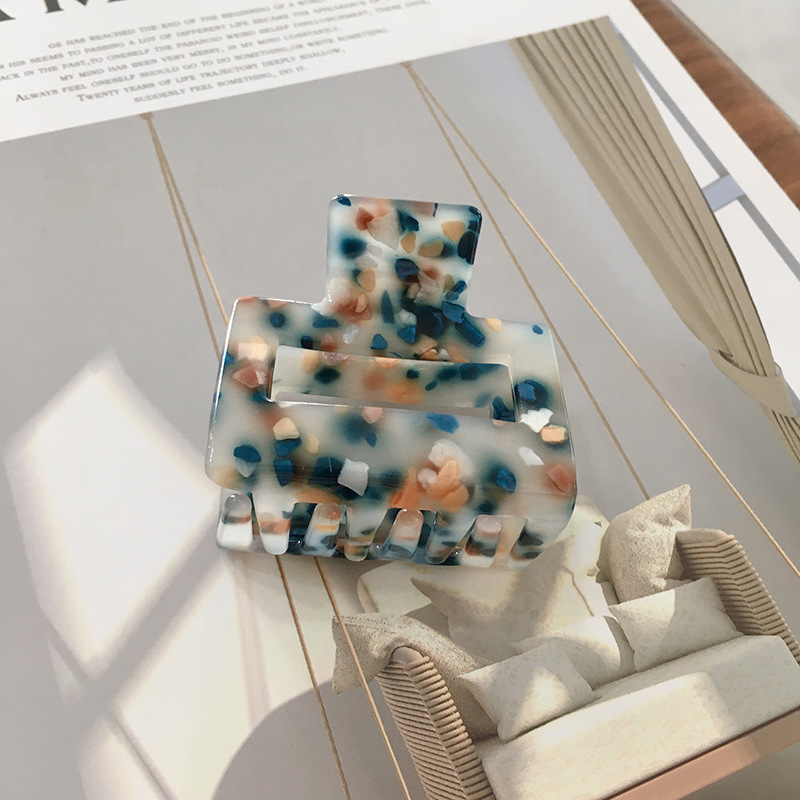 Hårklemme - blå mønster