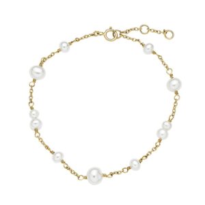 Lund Copenhagen 8 kt. armbånd med ferskvandsperler 3011369-33