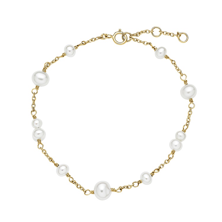 Lund Copenhagen 8 kt. armbånd med ferskvandsperler 3011369-33