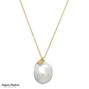 Aqua Dulce - Halskæde Barok i forgyldt