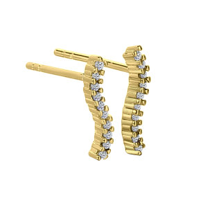 Aqua Dulce - Isabella øreringe i forgyldt