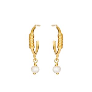 Susanne Friis Bjørner - Øreringe i forgyldt