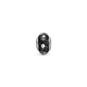 Christina - Sparkling black globe charm