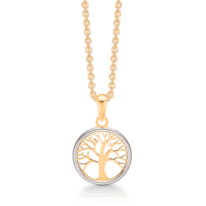Støvring Design guld halskæde med Livets træ, 8 kt