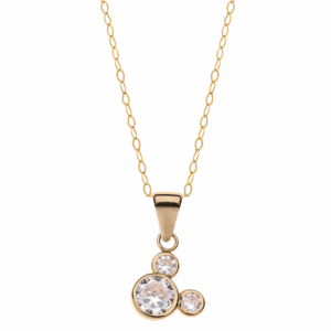 Disney - Halskæde i guld med Mickey