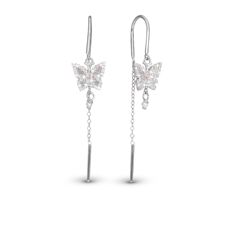 Christina øreringe Sparkling Butterfly 670-S85