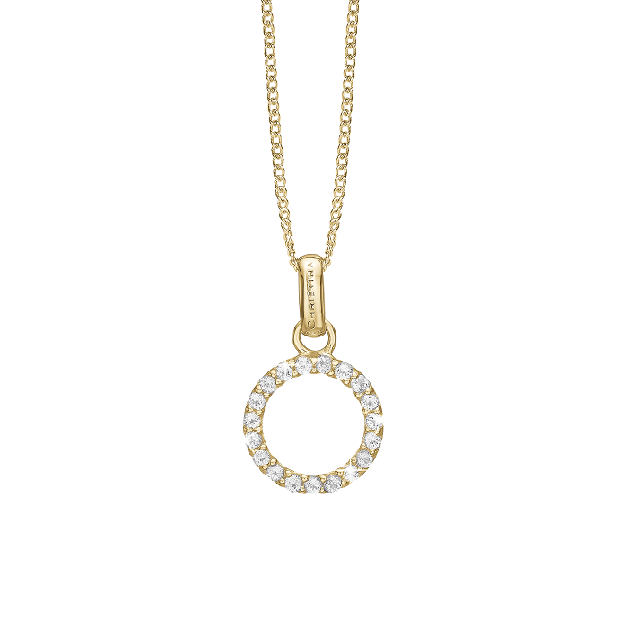 Christina sparkly Circle vedhæng 680-G06