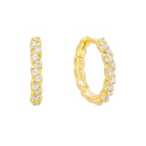 "Ria" øreringe forgyldt sølv