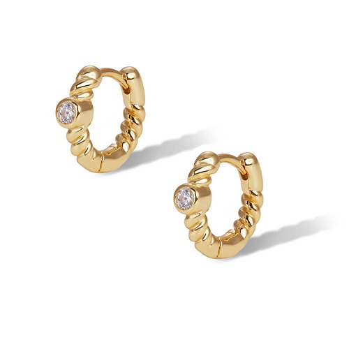 Donatella - Mini hoop forgyldt sølv