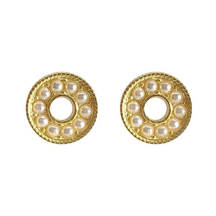 Donnatella - Øreringe i forgyldt med perler