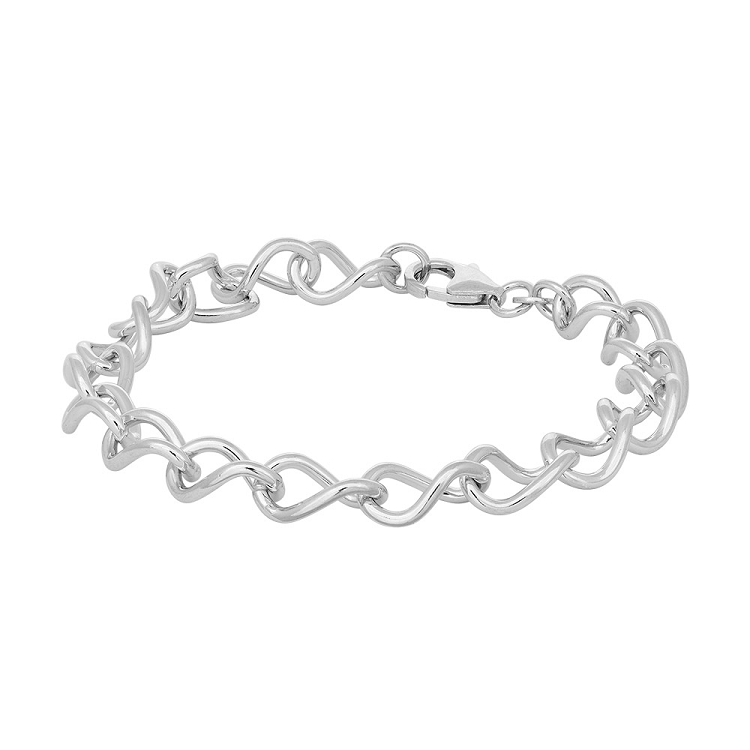 Siersbøl Rhod. sølv armbånd 80250730900