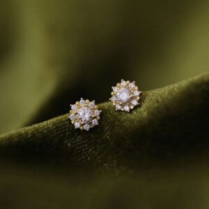 Donnatella - øreringe forgyldt sølv