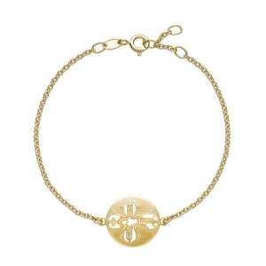 Lund Copenhagen - Armbånd med dagmarkors i forgyldt