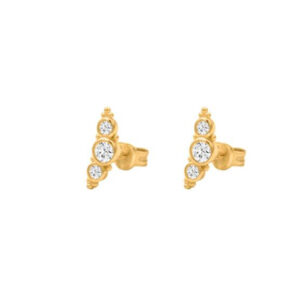 "Vita" øreringe forgyldt