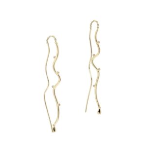 Aqua Dulce Wavy øreringe 6216