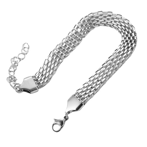 Armbånd stål m karabinlås 102032-1