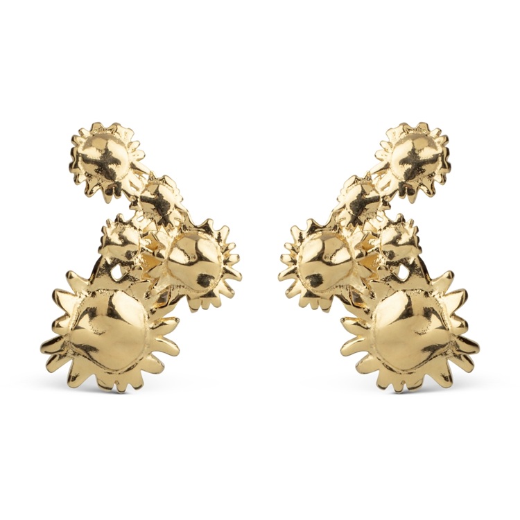 Enamel Sunshine Field Øreringe E417G