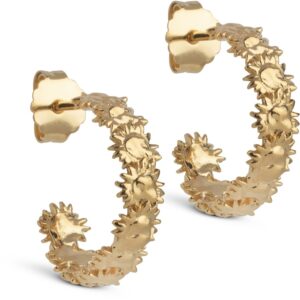 Enamel Sunshine Wreath Øreringe E418G