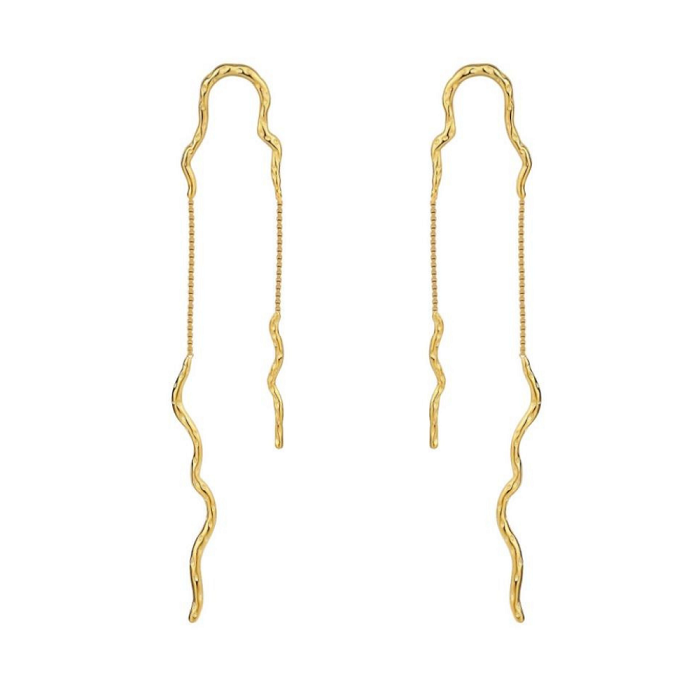 Nava Copenhagen - Ariel øreringe i forgyldt