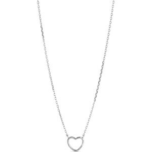 Enamel Organic Heart halskæde N102SM