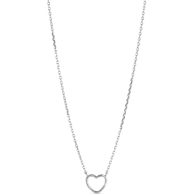 Enamel Organic Heart halskæde N102SM