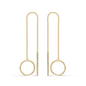 Støvring Design Forgyldte hænge øreringe