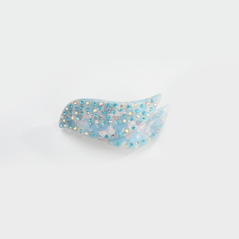 Hårklemme - Lyseblå med cz