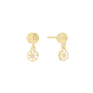 Lund Copenhagen marguerit spiral øreringe 9095104-6-M