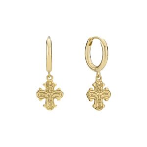 Lund Copenhagen øreringe med dagmarkors 9091264-F