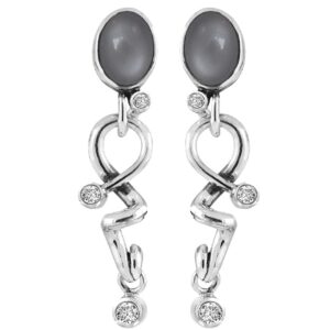 Rabinovich Glamorous Grey øreringe 74116454