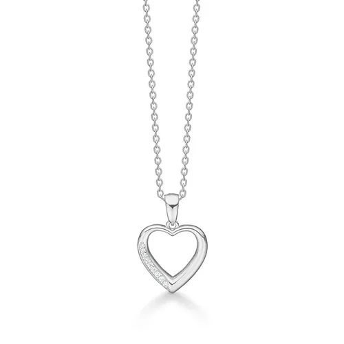 Randers Sølv Hjerte halskæde 500510K