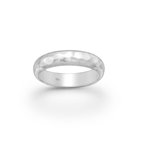 Hamret sølvring str. 61