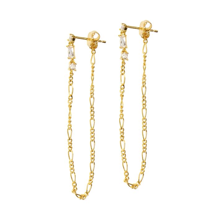 Hultquist -Valentina chain øreringe i forgyldt