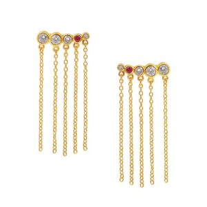 Hultquist - Waterfall øreringe i forgyldt