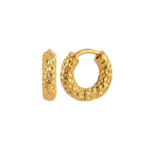 Hultquist - Florence hoops øreringe i forgyldt S08044 G