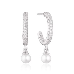 Sif Jakobs Ellera Perla Medio øreringe, sølv