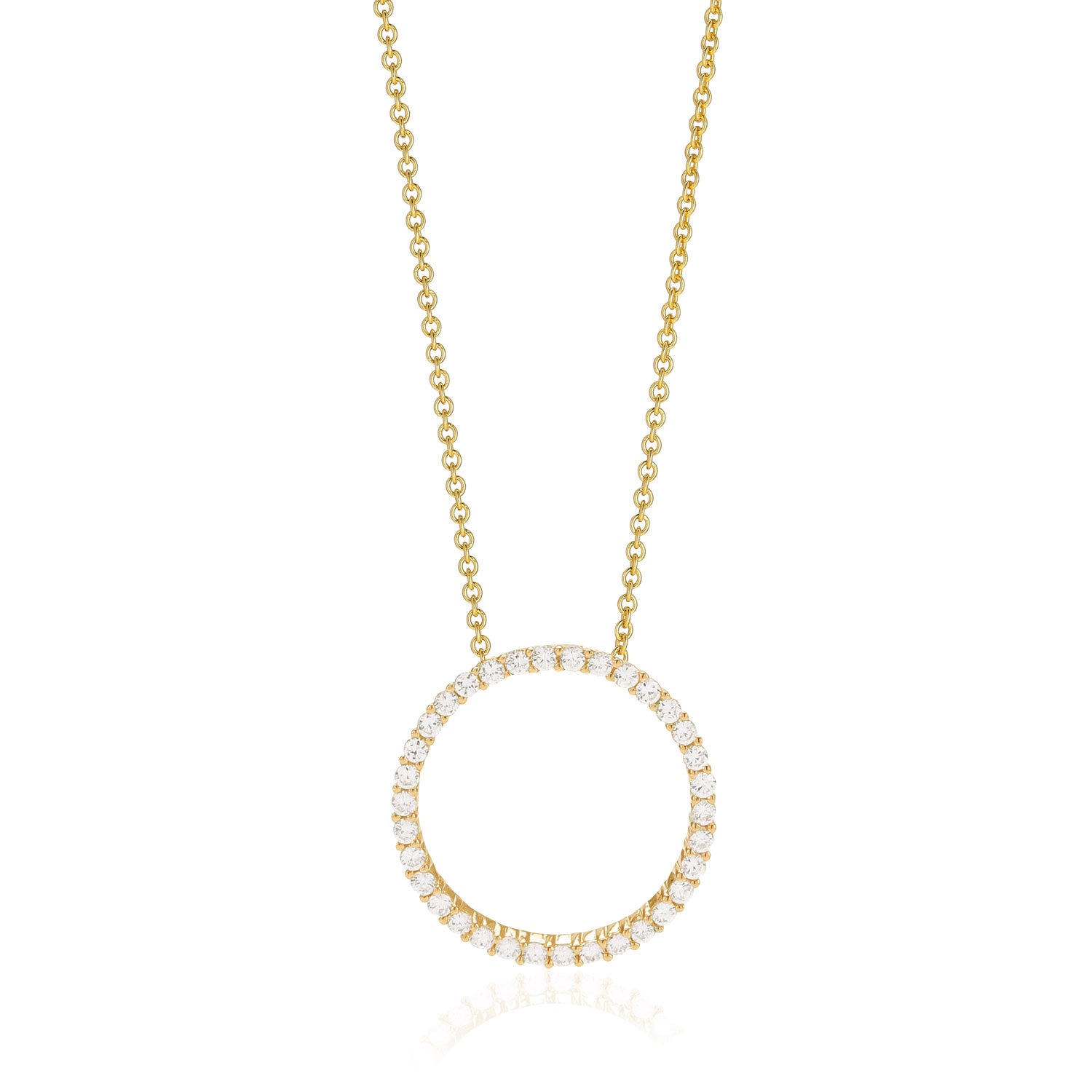 Sif Jakobs - Halskæde Biella Grande SJ-P3125-CZ(YG)45-60