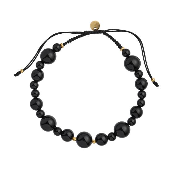 Stine A Cherrie Bon Bon Sort armbånd 3217-02-OS