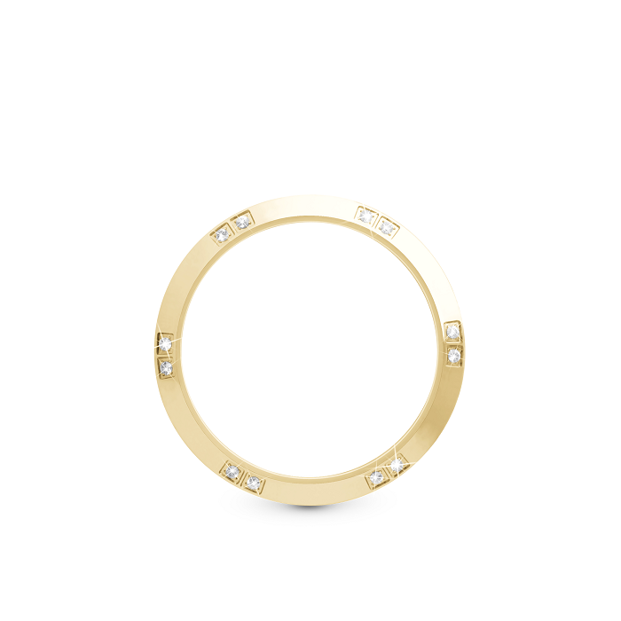 Christina - Topring med 12 hvide safirer