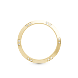 Christina - Topring med 12 hvide safirer 36 mm.